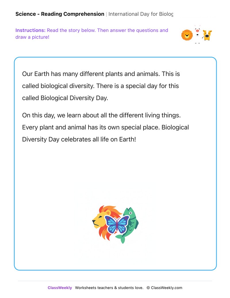 International Day for Biological Diversity - Page 1