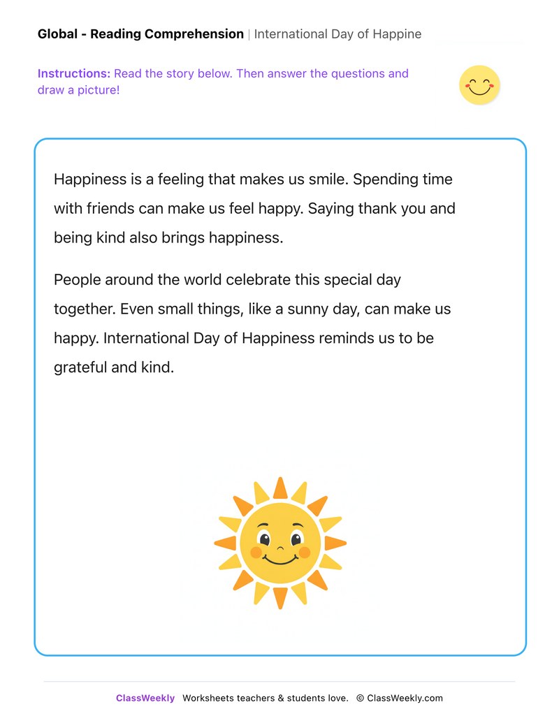 International Day of Happiness - Page 1