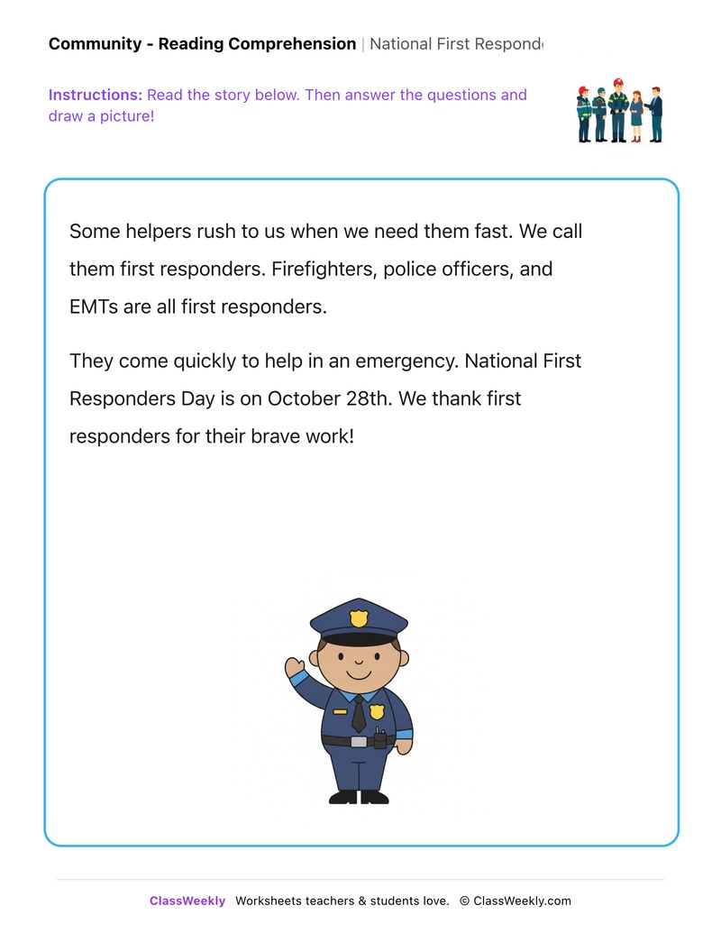 National First Responders Day - Page 1