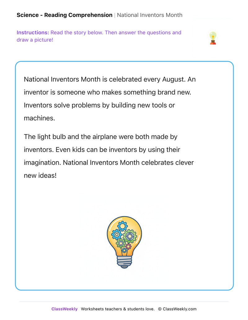 National Inventors Month - Page 1