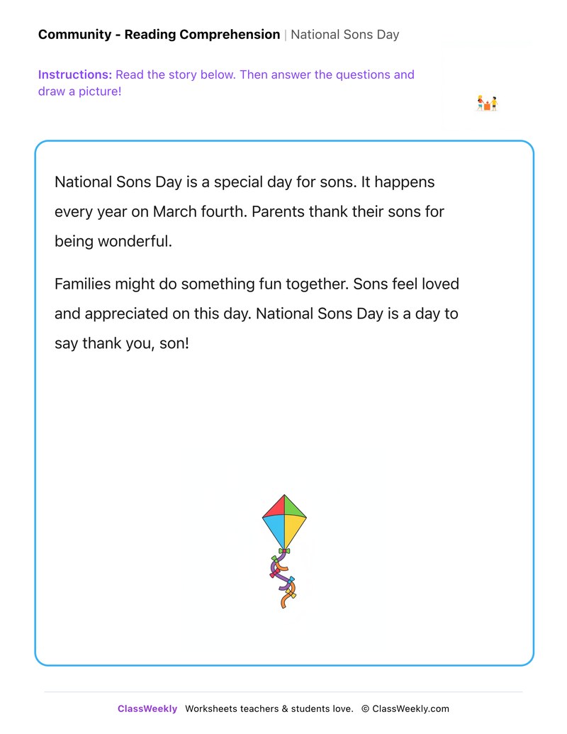 National Sons Day - Page 1