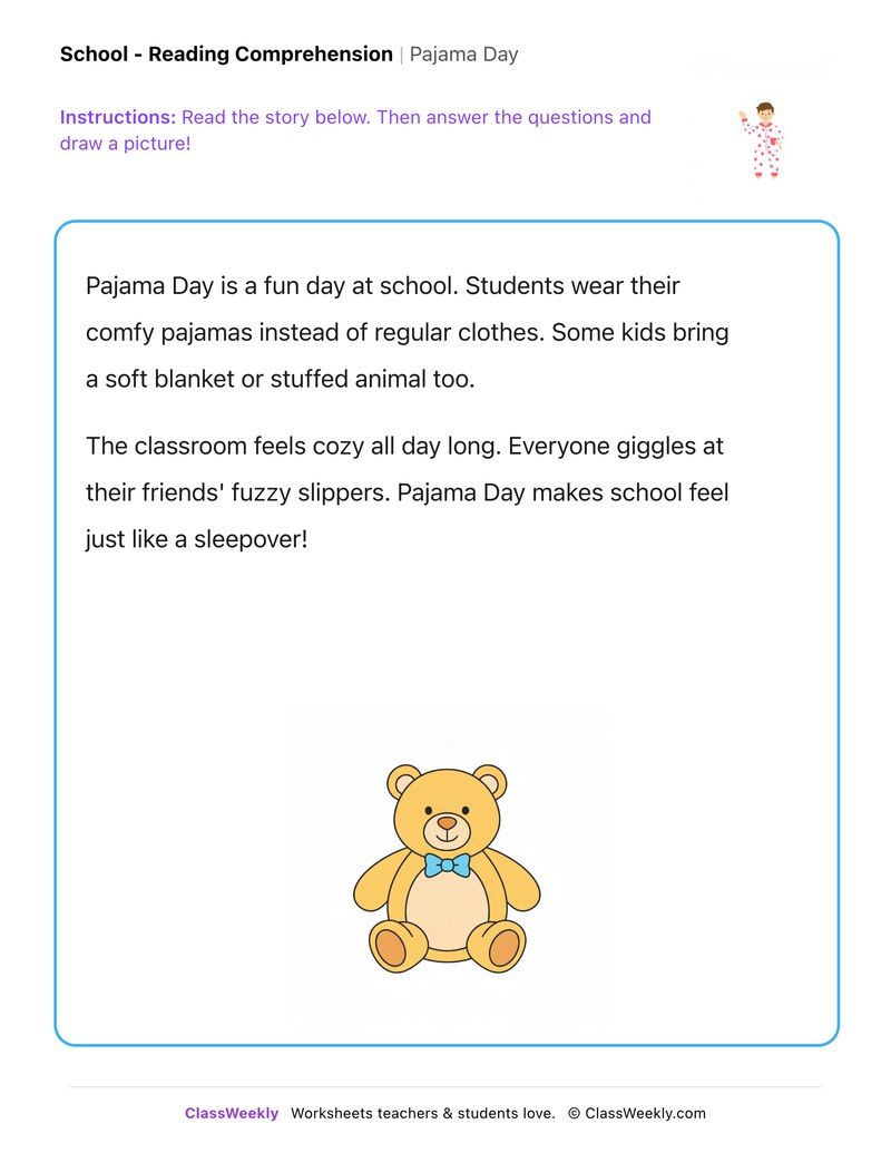 Pajama Day - Page 1