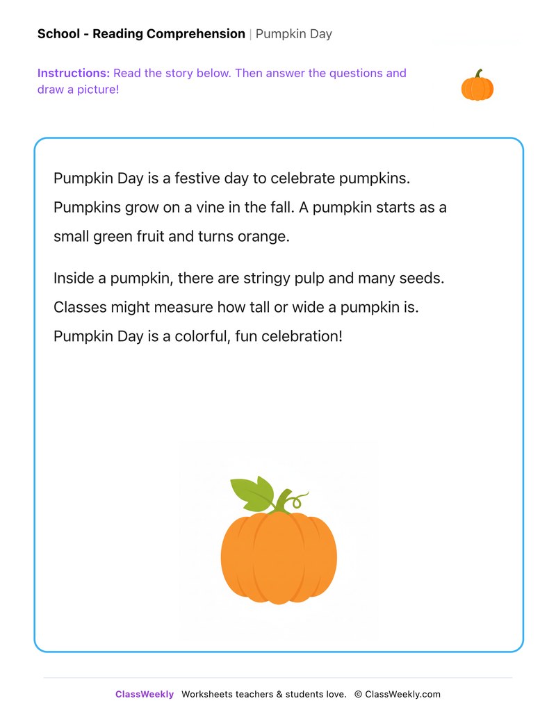 Pumpkin Day - Page 1