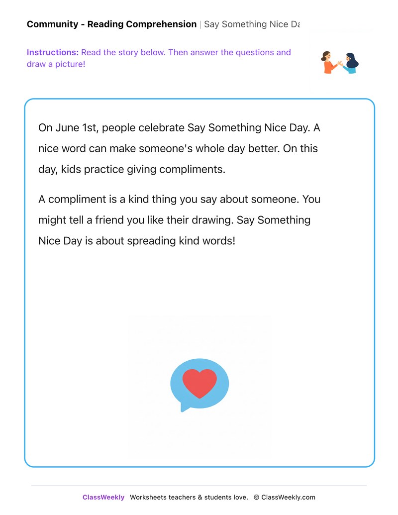 Say Something Nice Day - Page 1