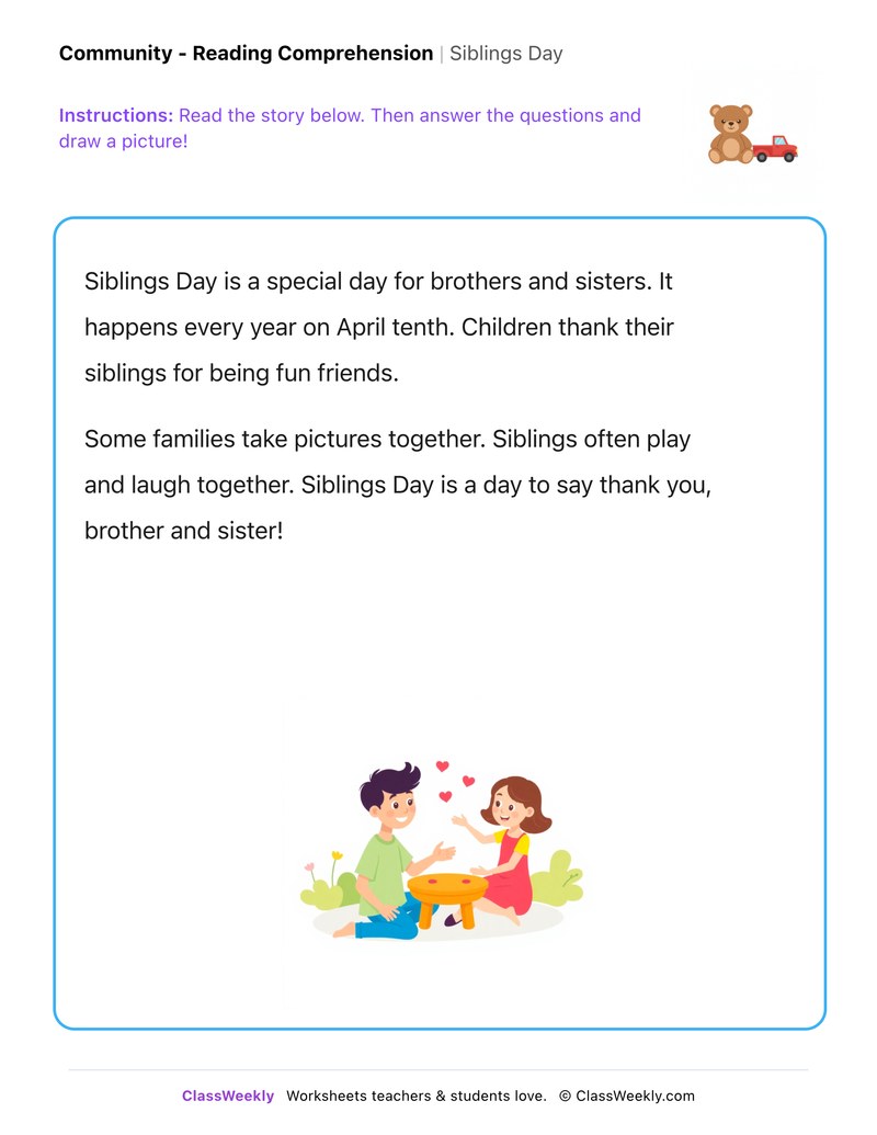 Siblings Day - Page 1