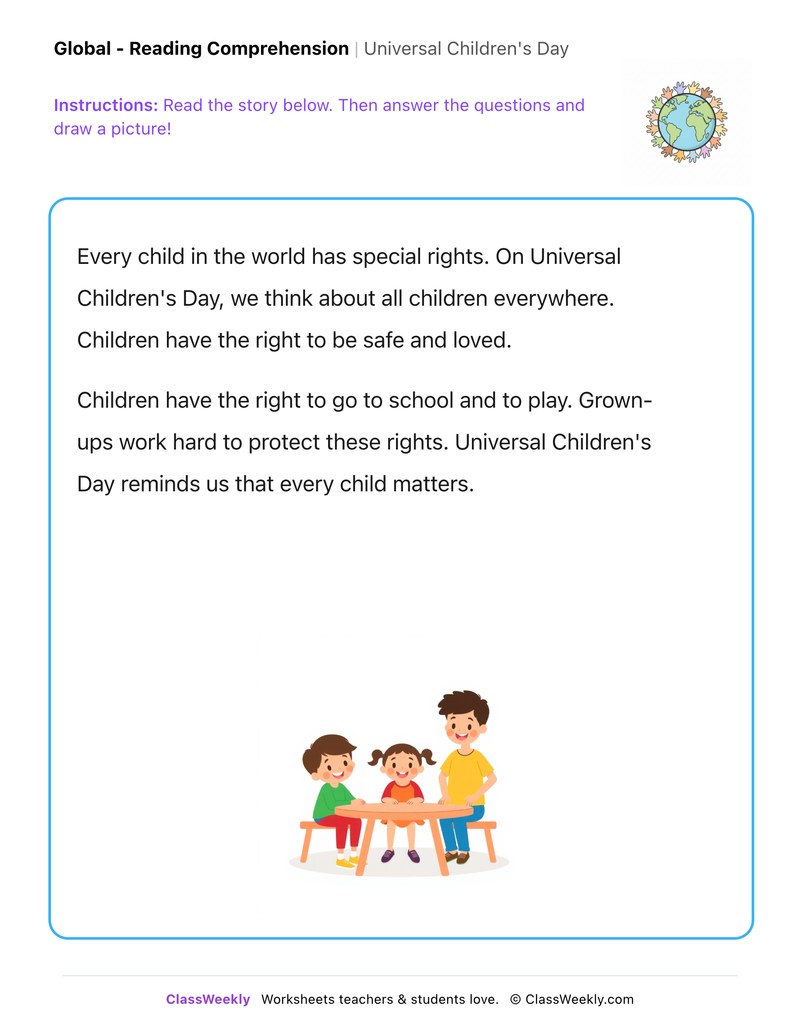 Universal Children's Day - Page 1