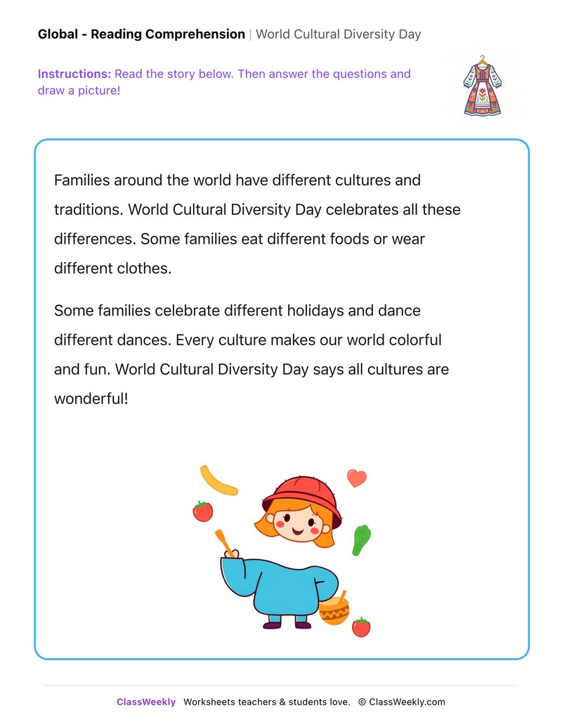 World Cultural Diversity Day - Page 1
