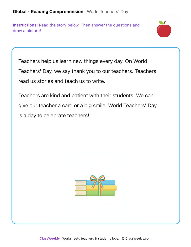 World Teachers' Day - Page 1