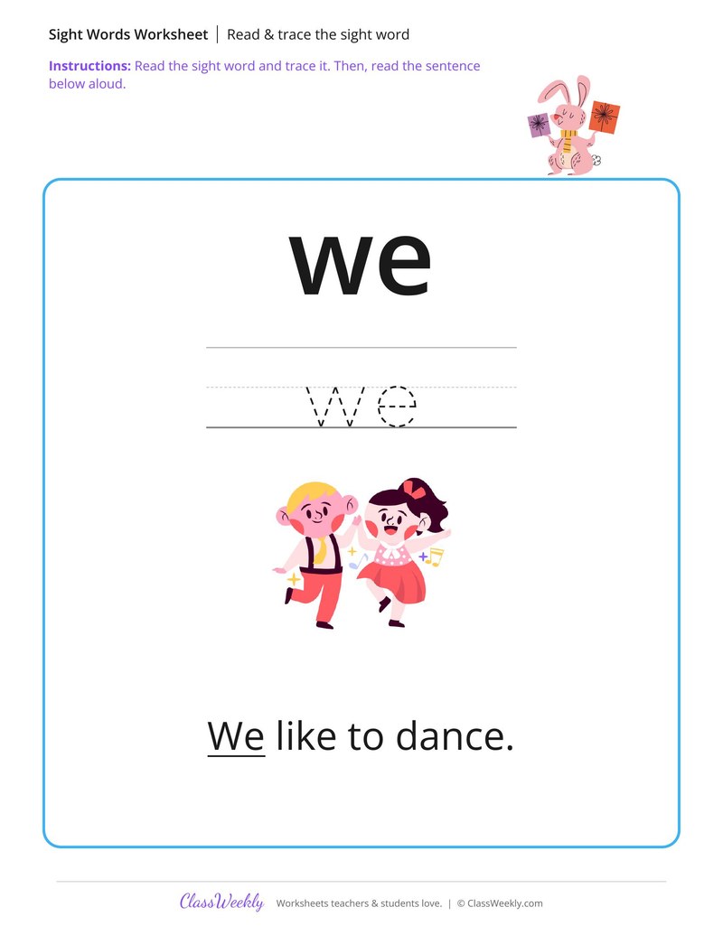 We