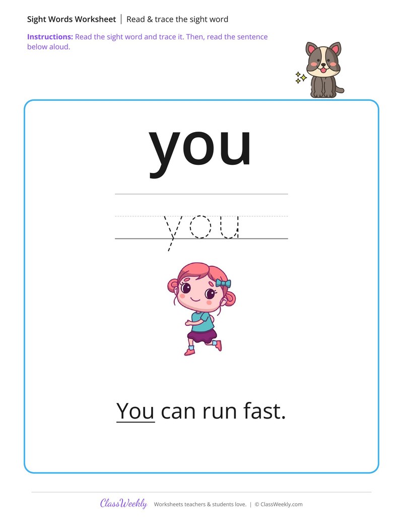 You