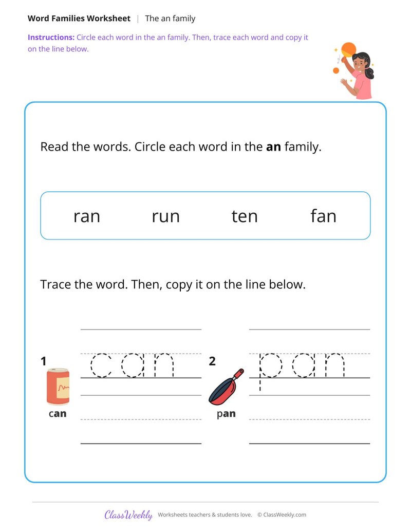 Spell An Family Words