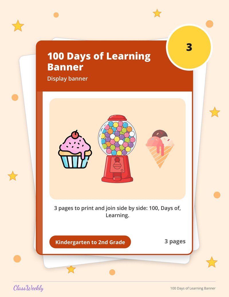 100 Days of Learning Banner - Page 1