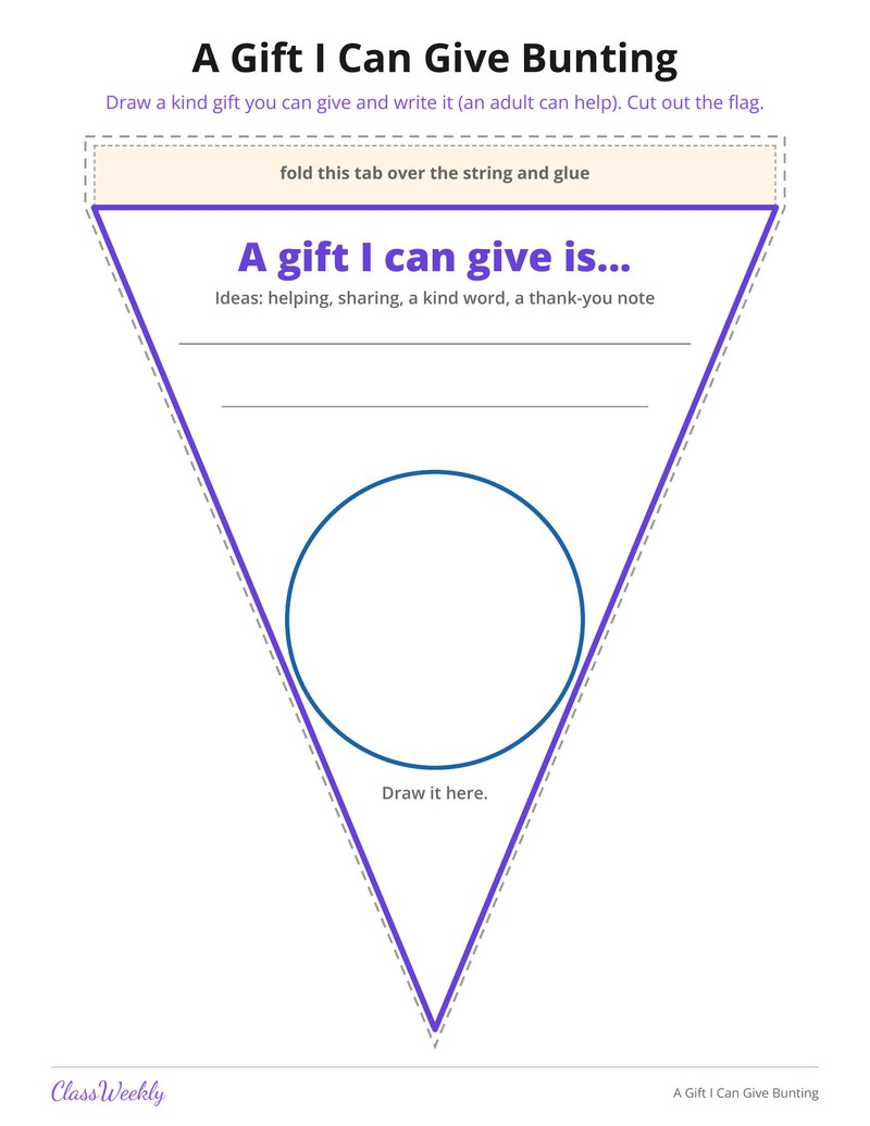 A Gift I Can Give Bunting