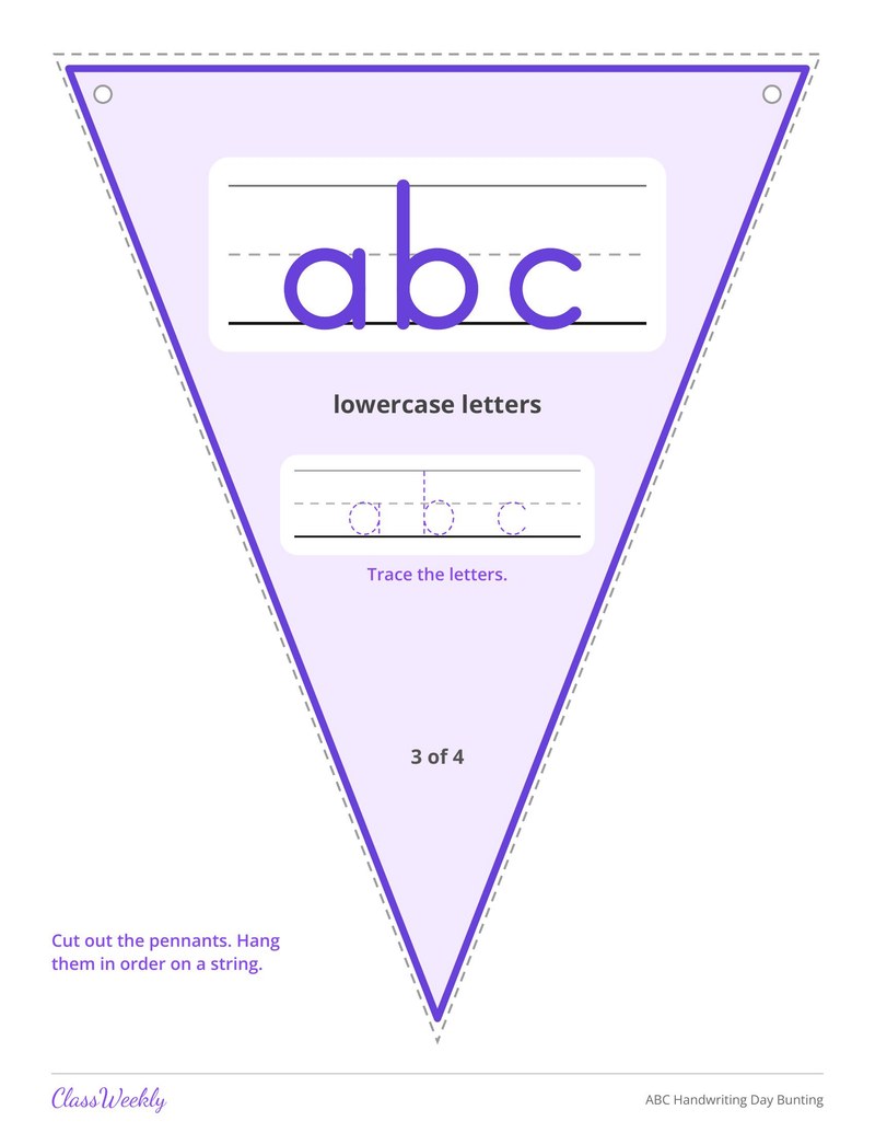 ABC Handwriting Day Bunting - Page 4