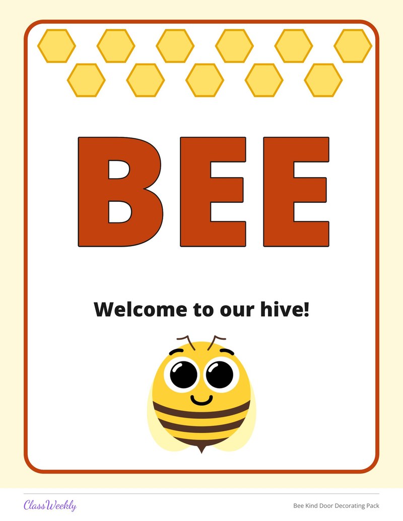 Bee Kind Door Decorating Pack - Page 2