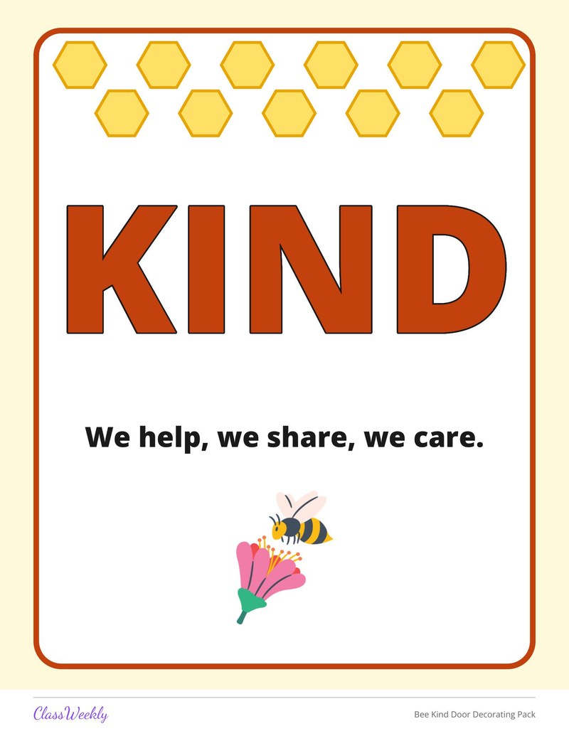 Bee Kind Door Decorating Pack - Page 3