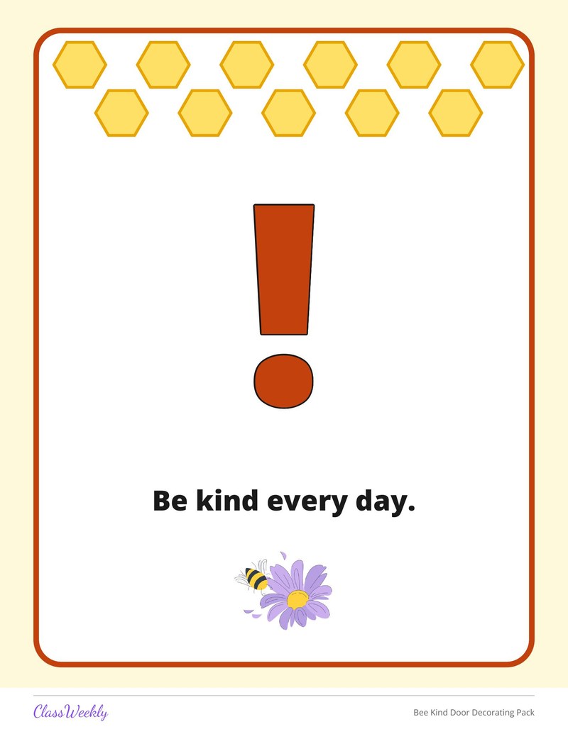 Bee Kind Door Decorating Pack - Page 4