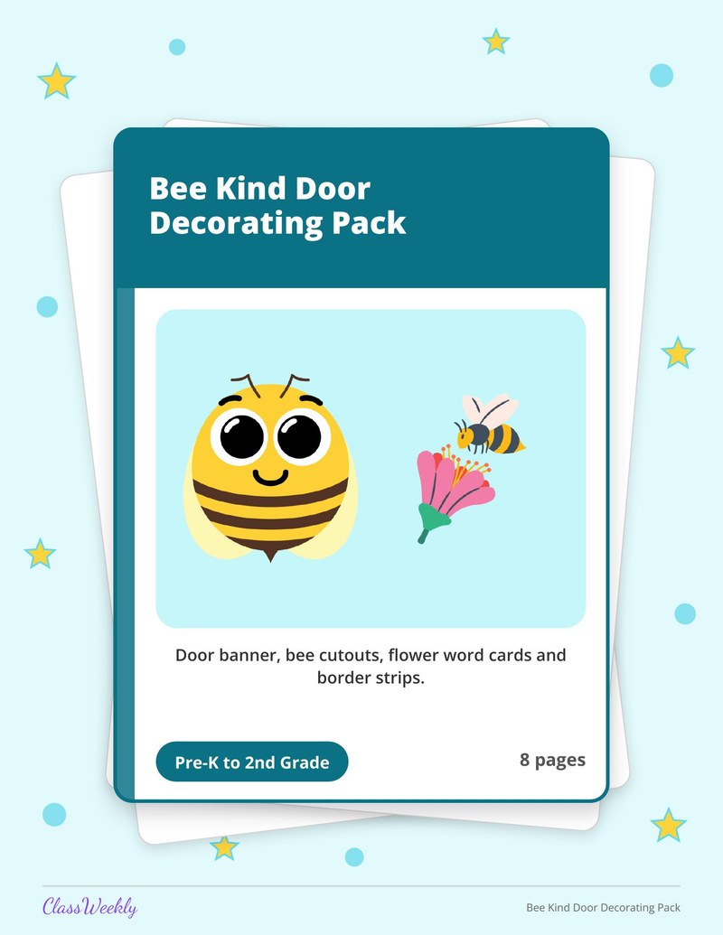 Bee Kind Door Decorating Pack - Page 1