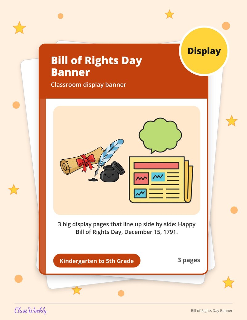 Bill of Rights Day Banner - Page 1
