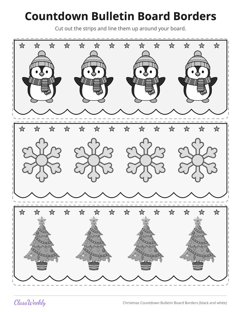 Christmas Countdown Bulletin Board Borders - Page 4