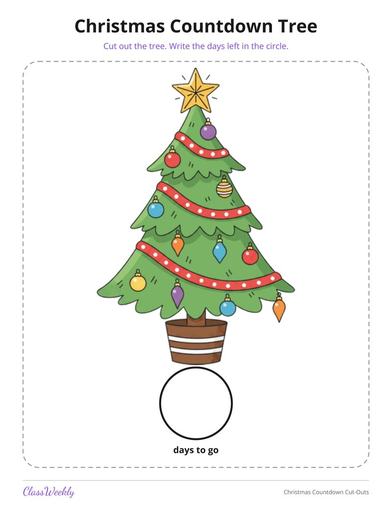 Christmas Countdown Cut-Outs - Page 3