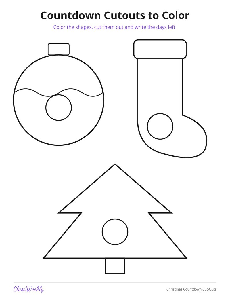 Christmas Countdown Cut-Outs - Page 4