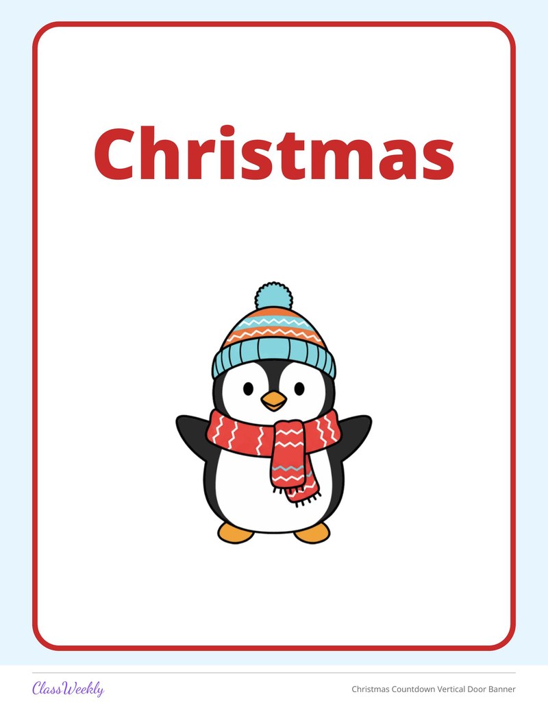Christmas Countdown Vertical Door Banner - Page 2