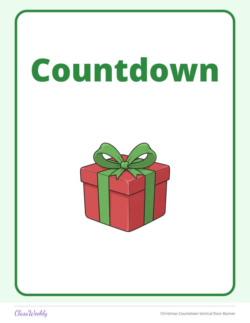 Christmas Countdown Vertical Door Banner - Page 3