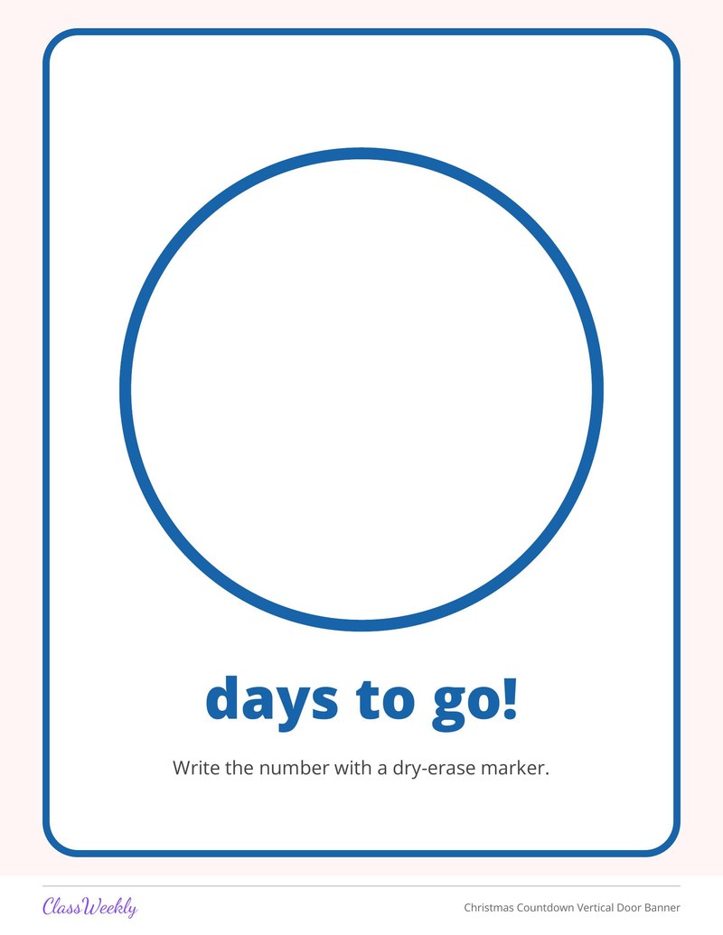 Christmas Countdown Vertical Door Banner - Page 4