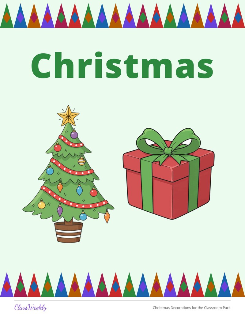 Christmas Decorations for the Classroom Pack - Page 3