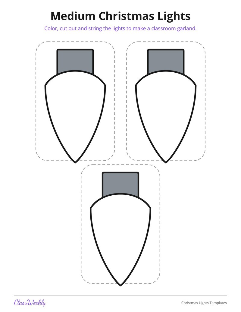 Christmas Lights Templates - Page 3