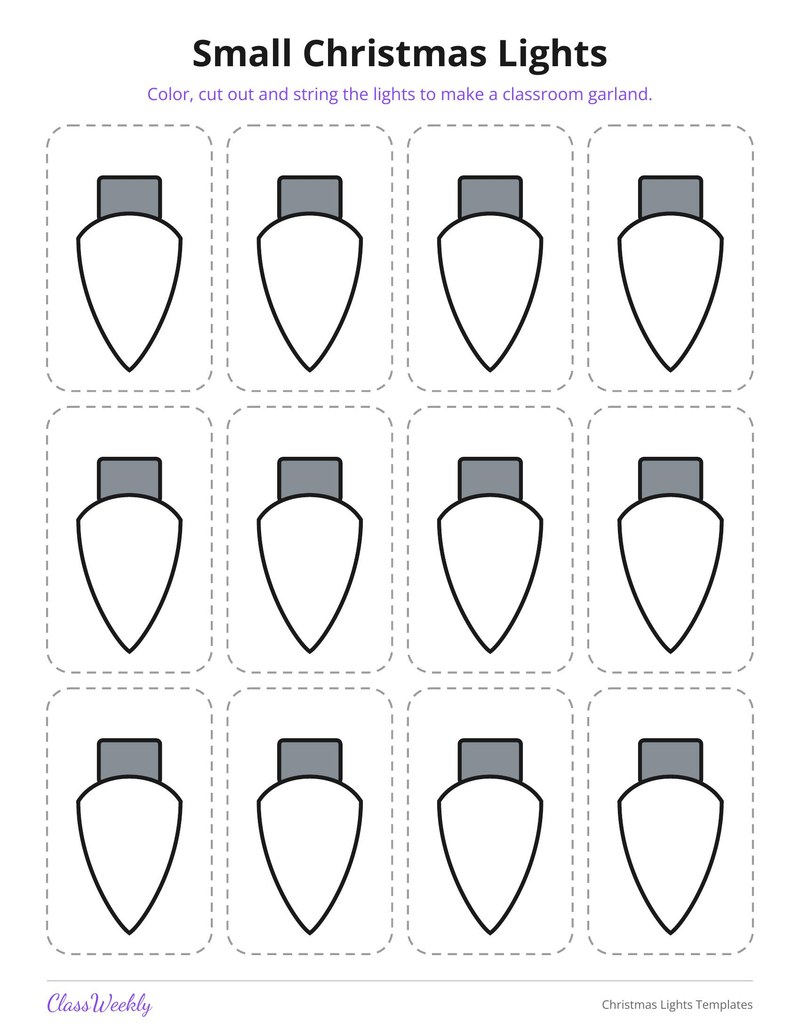 Christmas Lights Templates - Page 4