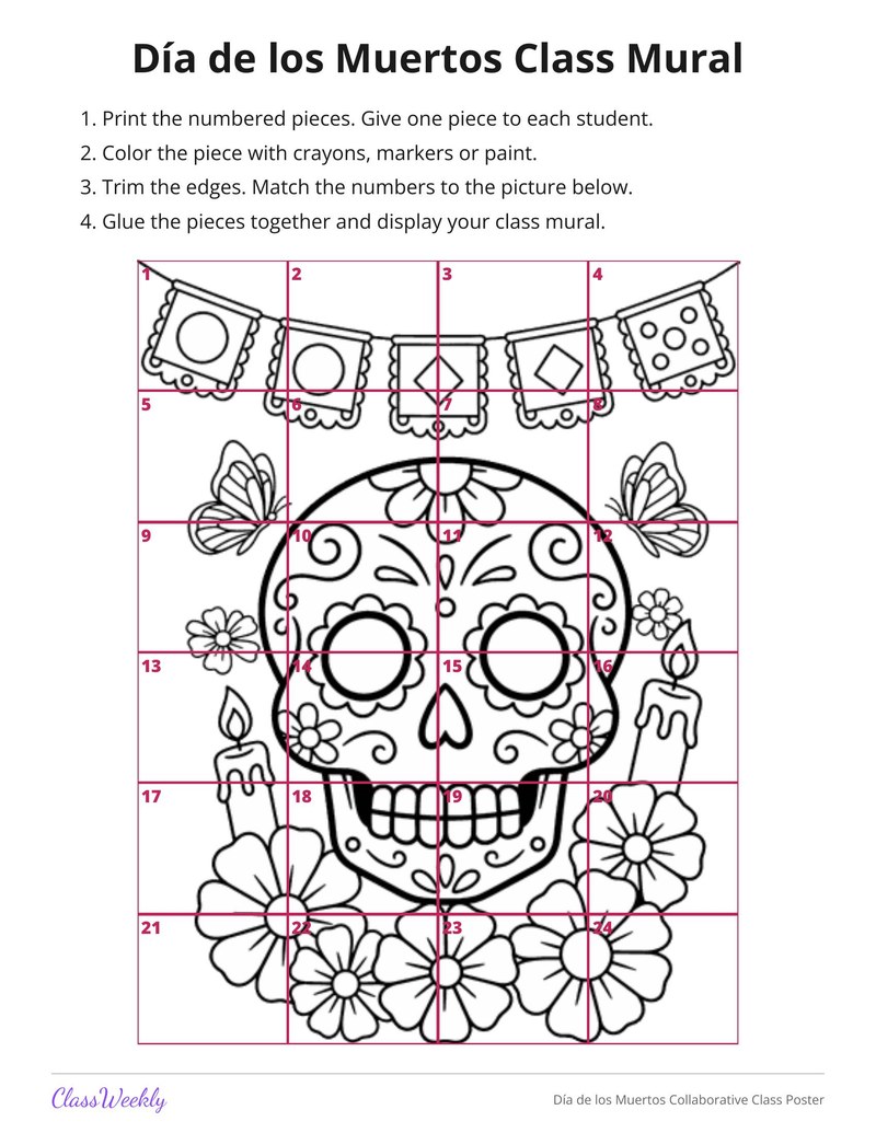Día de los Muertos Collaborative Class Poster - Page 2