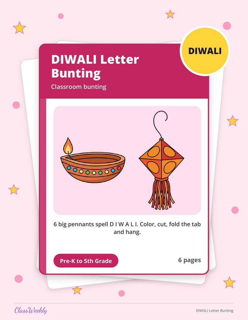 DIWALI Letter Bunting - Page 1