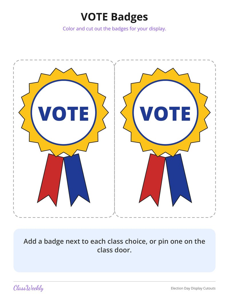 Election Day Display Cutouts