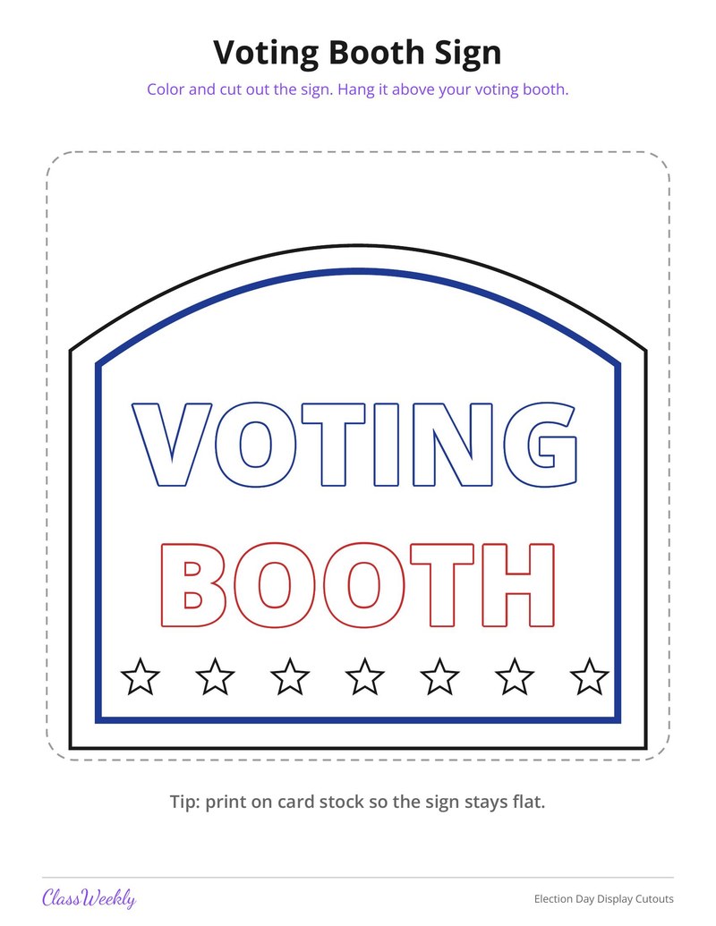 Election Day Display Cutouts