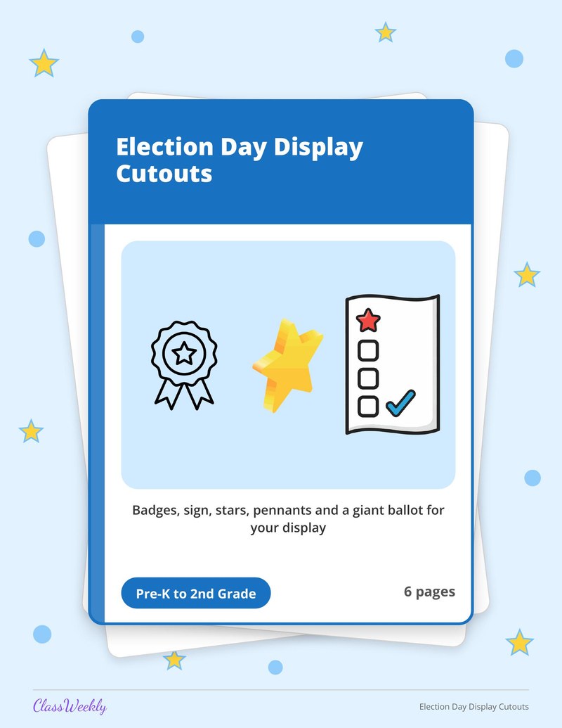 Election Day Display Cutouts - Page 1