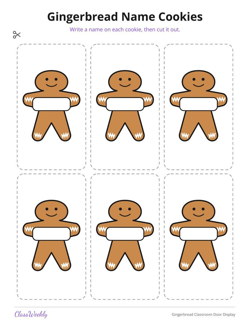 Gingerbread Classroom Door Display - Page 4