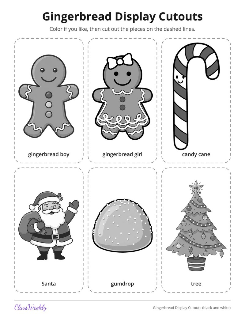 Gingerbread Display Cutouts - Page 4