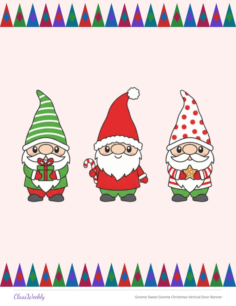 Gnome Sweet Gnome Christmas Vertical Door Banner - Page 2