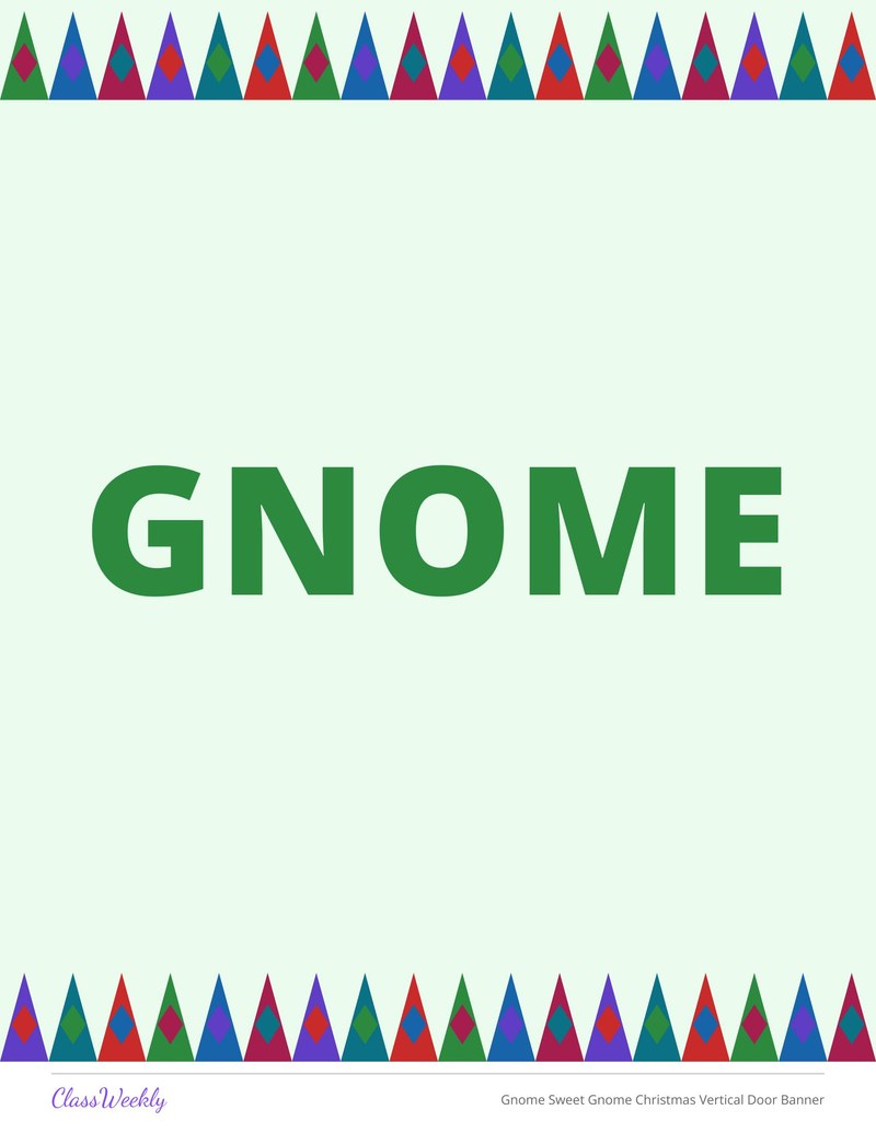 Gnome Sweet Gnome Christmas Vertical Door Banner - Page 3