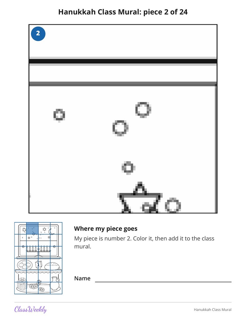 Hanukkah Class Mural - Page 4