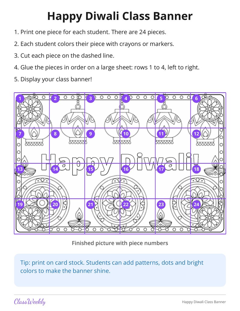 Happy Diwali Class Banner - Page 2