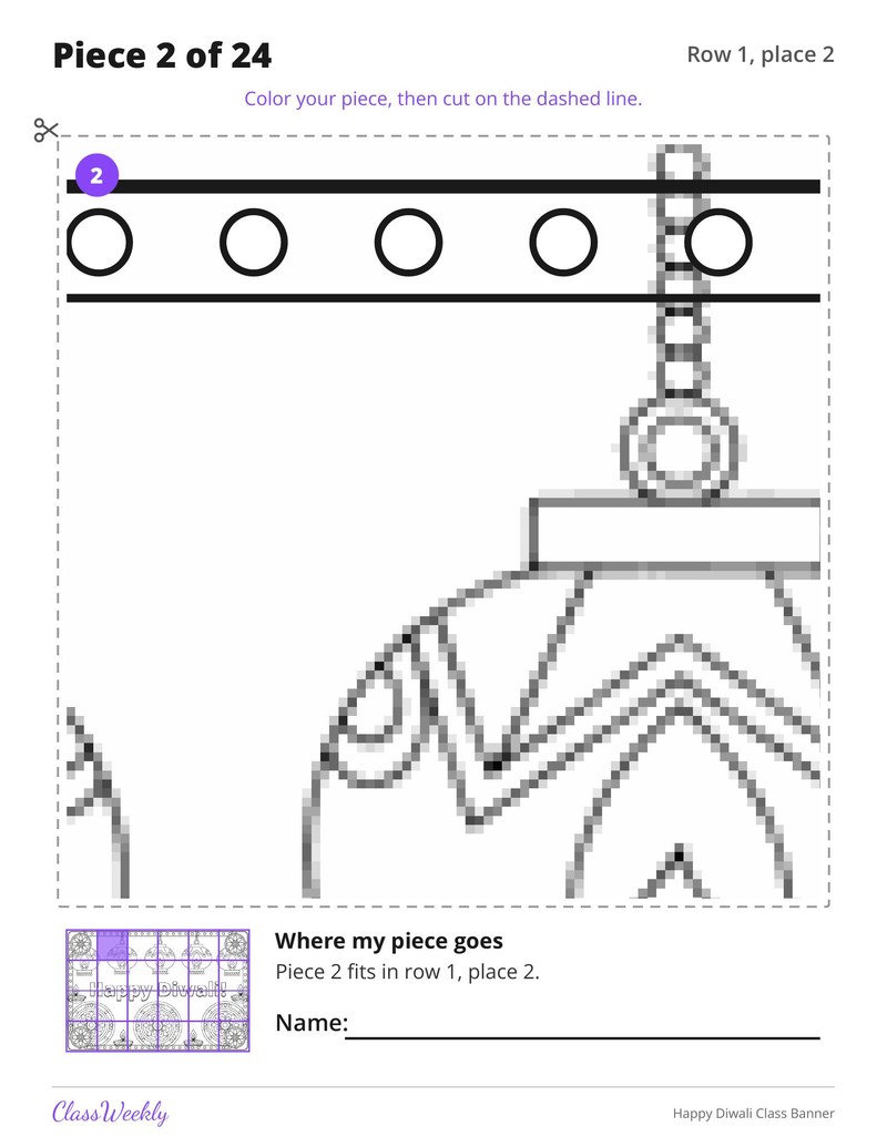 Happy Diwali Class Banner - Page 4
