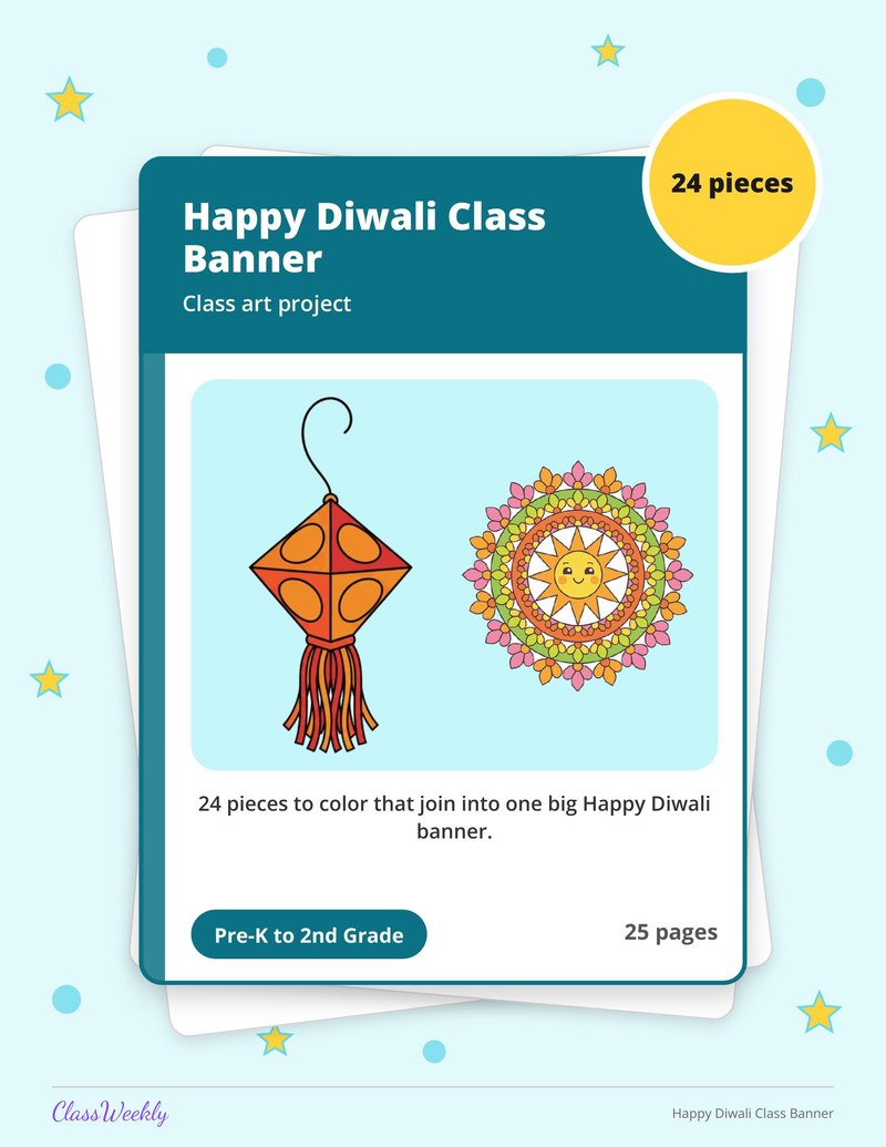 Happy Diwali Class Banner - Page 1