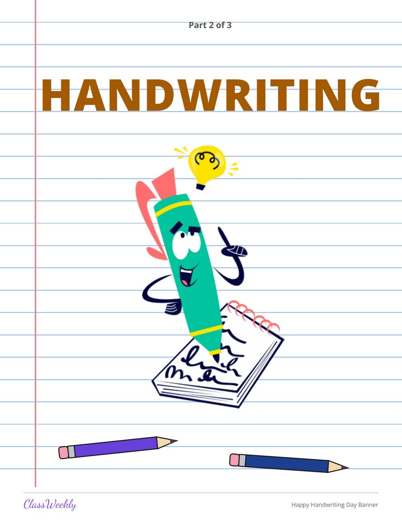 Happy Handwriting Day Banner - Page 3
