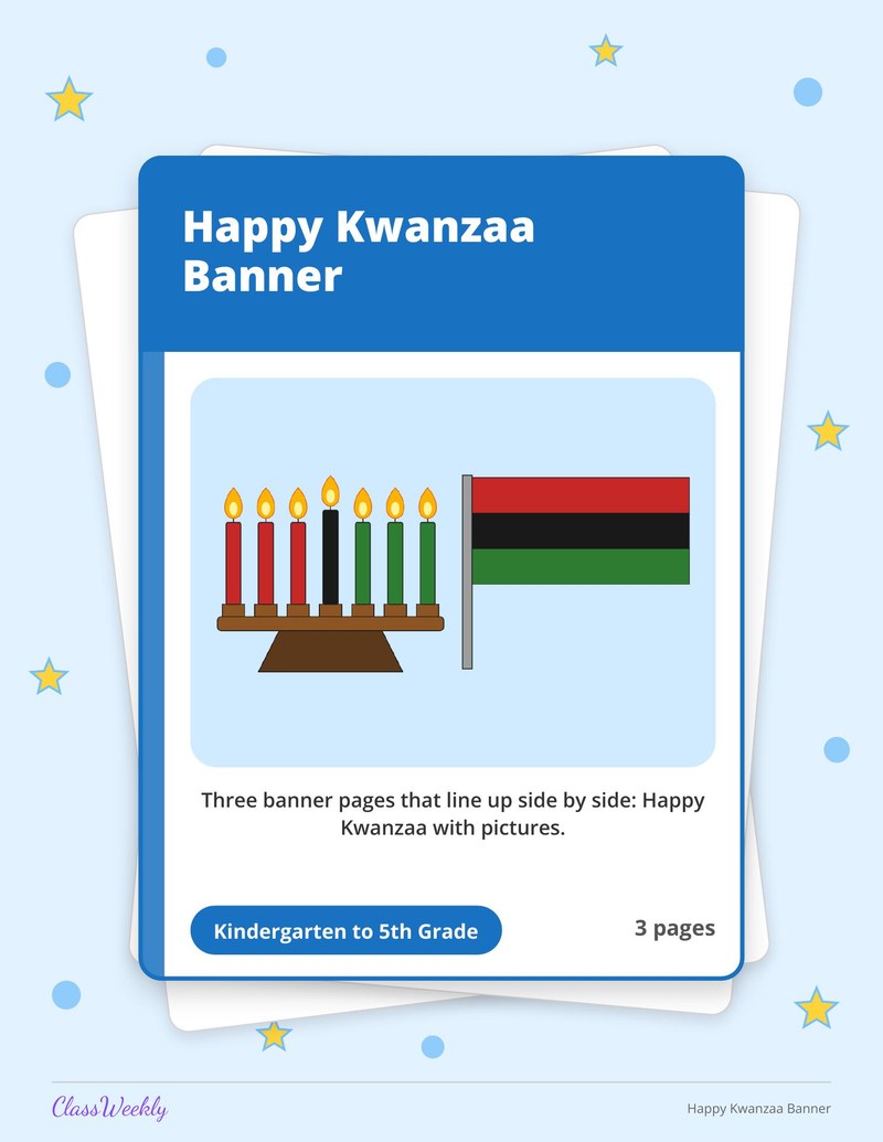 Happy Kwanzaa Banner - Page 1