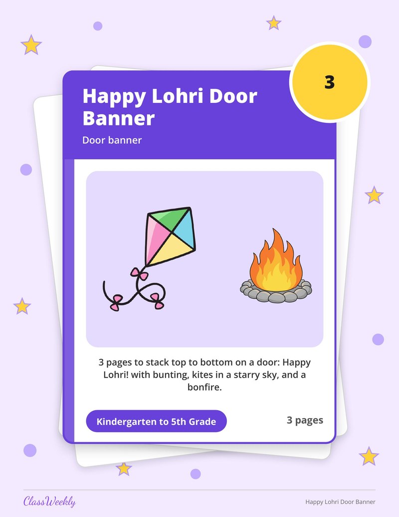 Happy Lohri Door Banner - Page 1