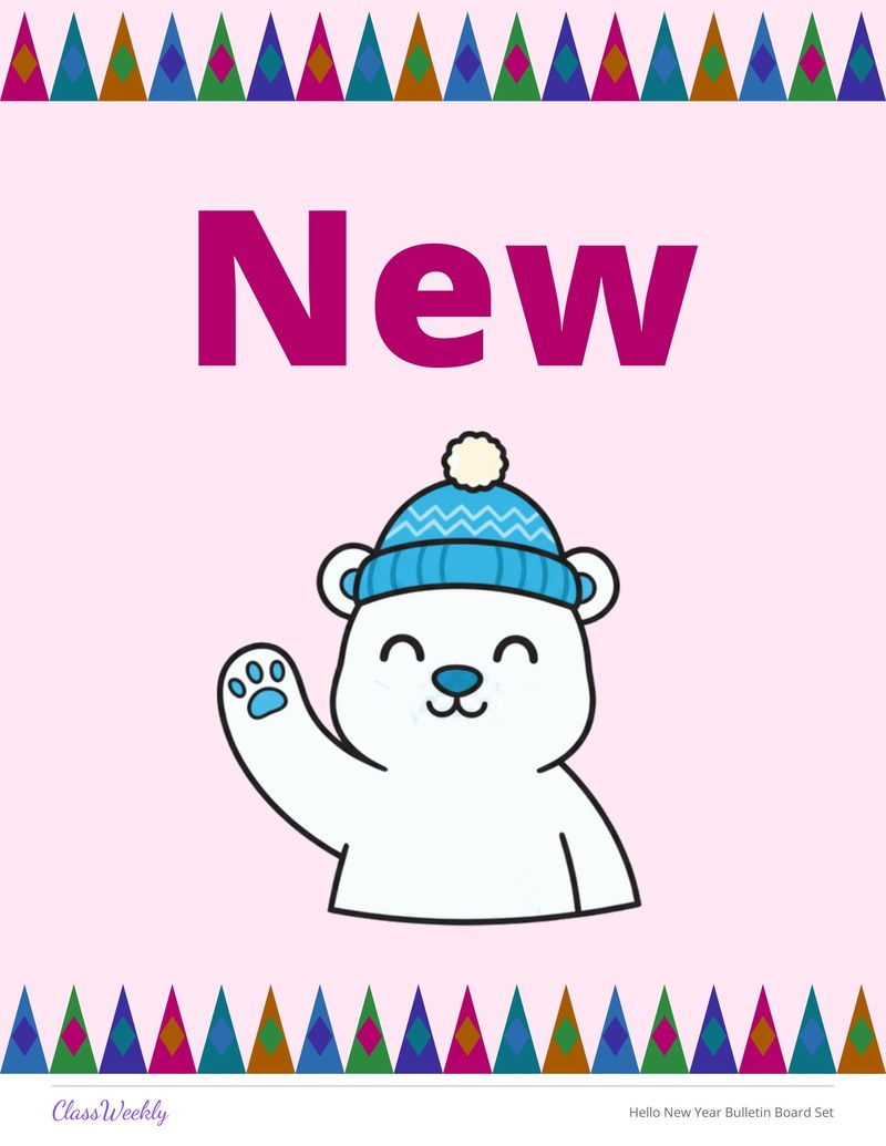 Hello New Year Bulletin Board Set - Page 3