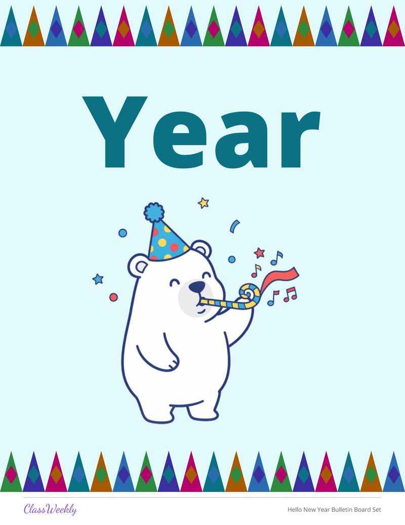 Hello New Year Bulletin Board Set - Page 4